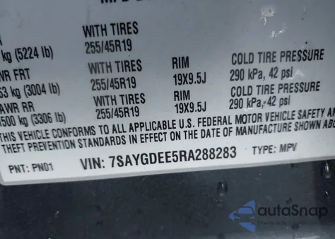 2024 Tesla Model Y Long Range Dual Motor All-Wheel Drive z USA, uszkodzony, nr VIN 7SAYGDEE5RA288283